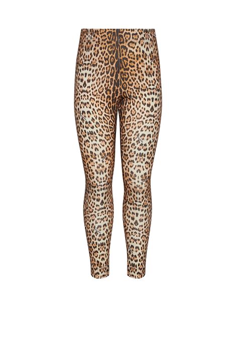 Leggings con stampa ROBERTO CAVALLI KIDS | CGP26019LEF7MACULA